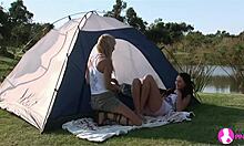 Viv Thomas' stunning lesbians on a romantic camping trip